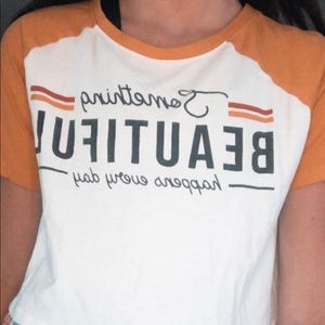 Yellow beautiful tee